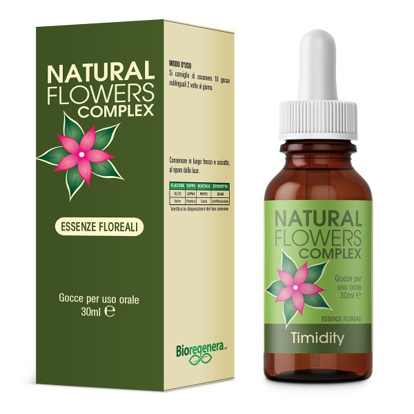 NATURAL FLOWERS TIMIDITY essenze floreale Gocce 30 ml