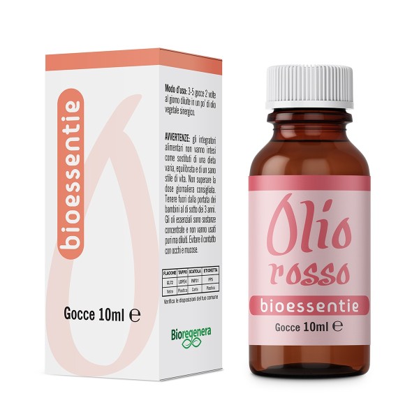 BIOESSENTIE OLIO ROSSO olio essenziale battericida anticellulite Gocce 10 ml