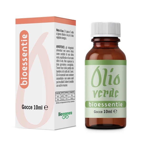 BIOESSENTIE OLIO VERDE olio essenziale per il benessere dell'apparato respiratorio Gocce 10 ml