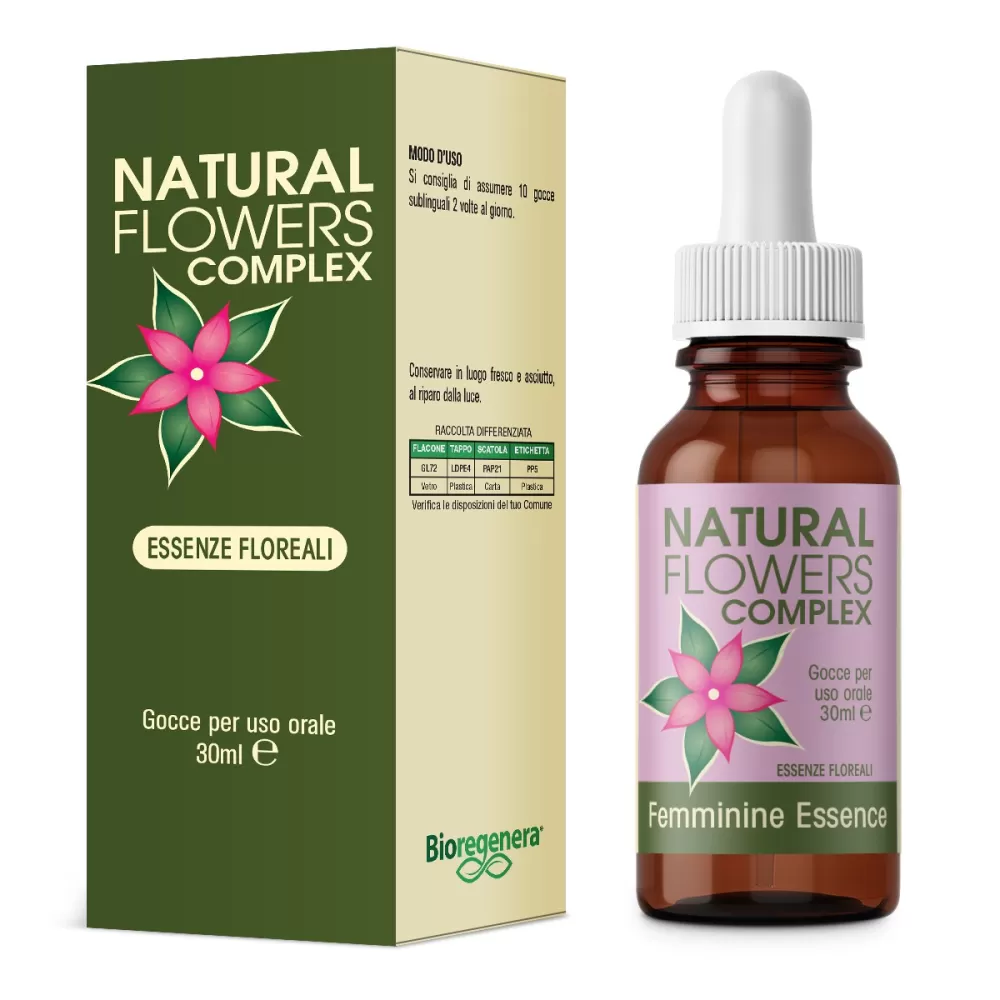 NATURAL FLOWERS FEMMININE ESSENCE essenze floreali Gocce 30 ml